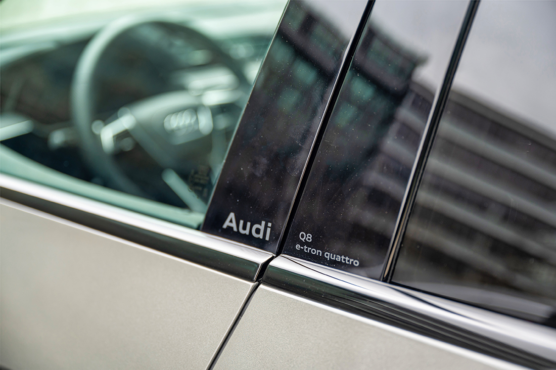 2023 Audi Q8 e-tron 55 First Drive Review - B pillar detail