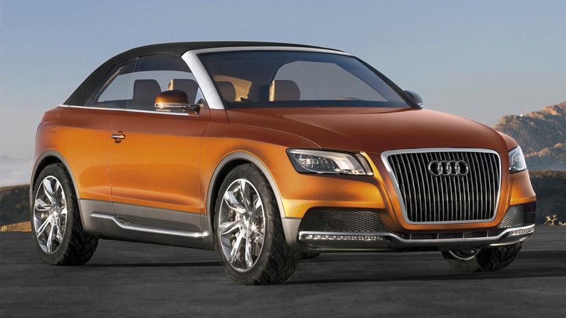 Audi Cross Cabrio front three-quarters with the roof up