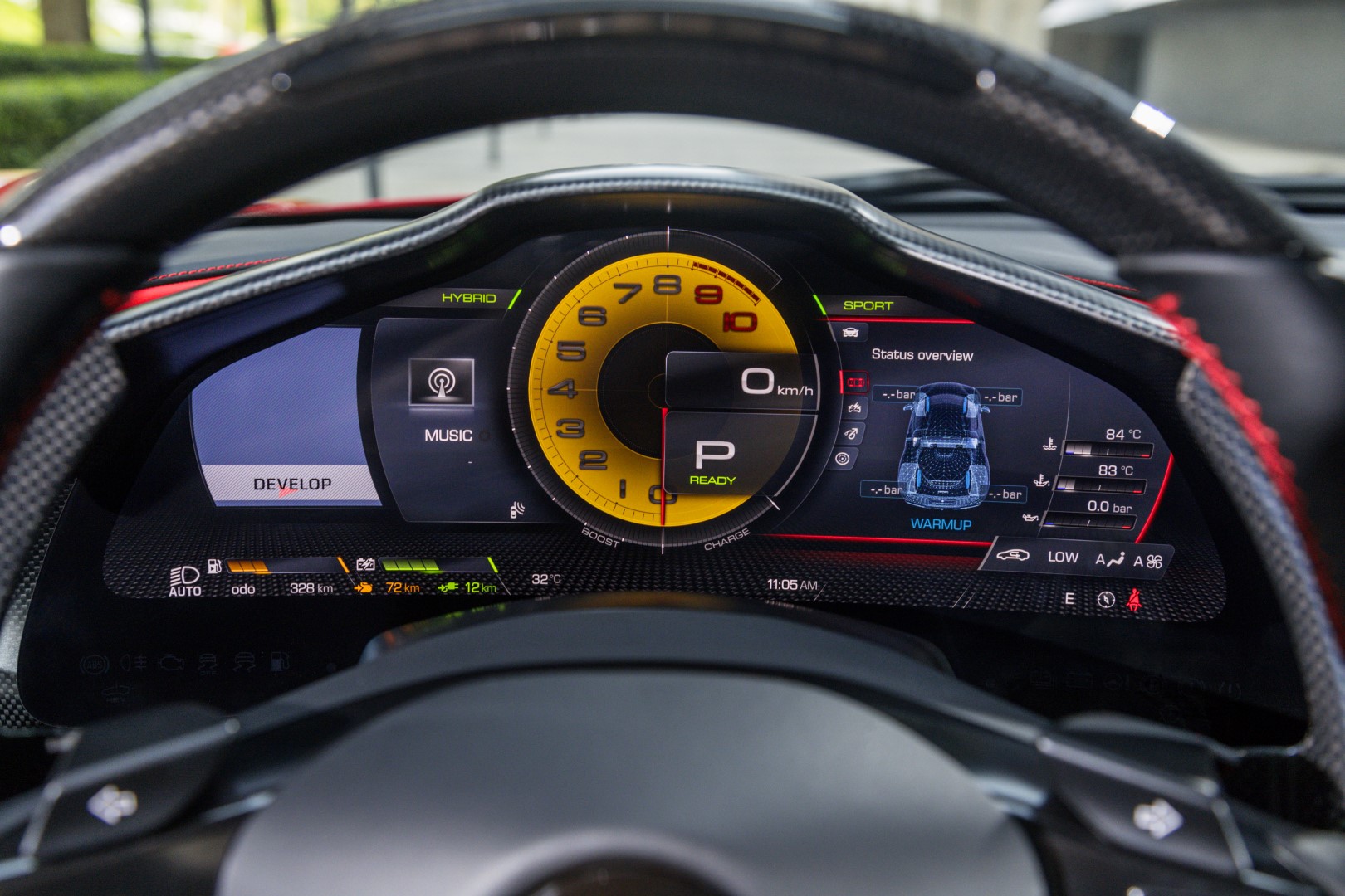 Ferrari 296 GTB speedometer