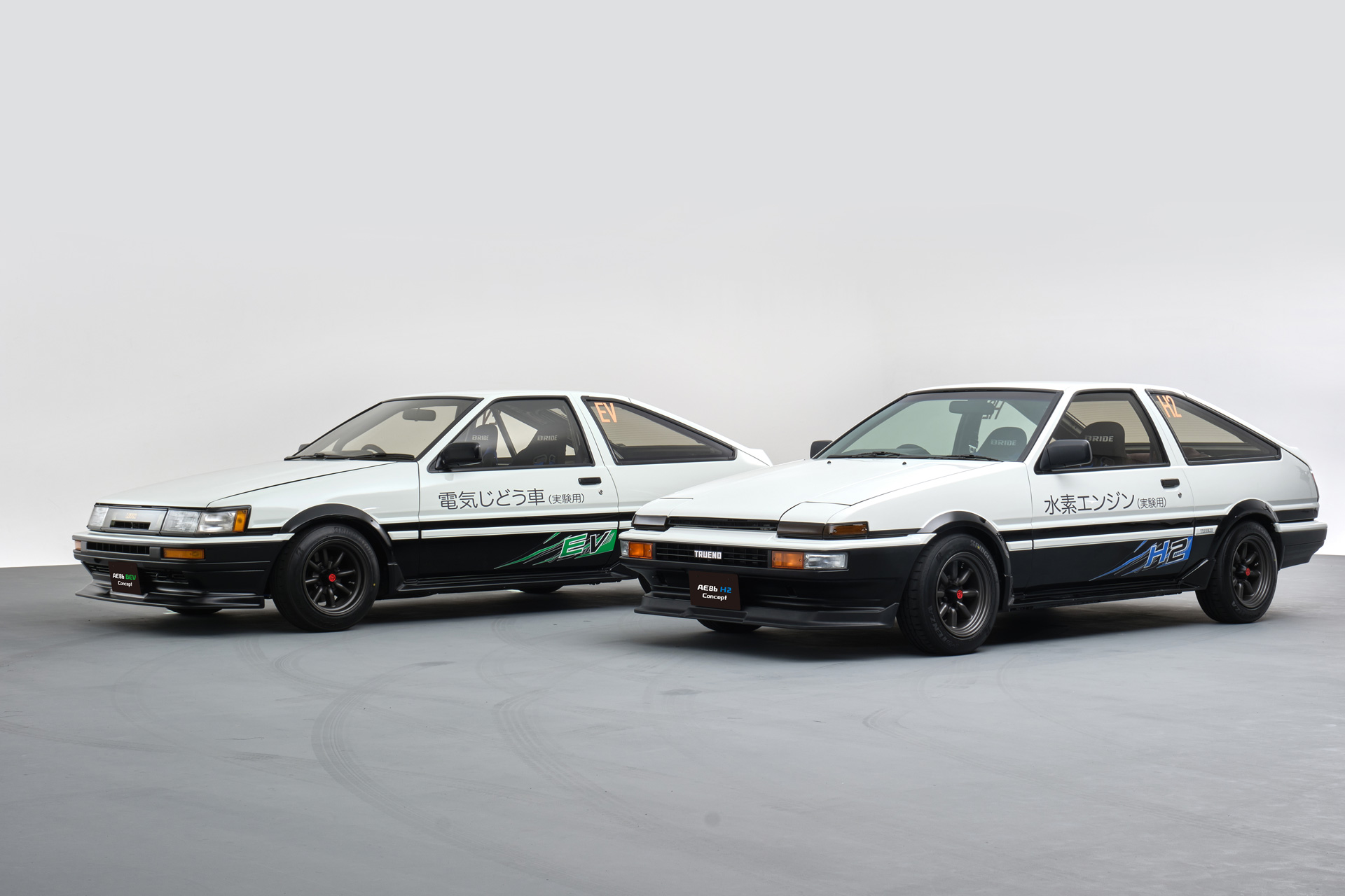 Toyota AE86 BEV and H2