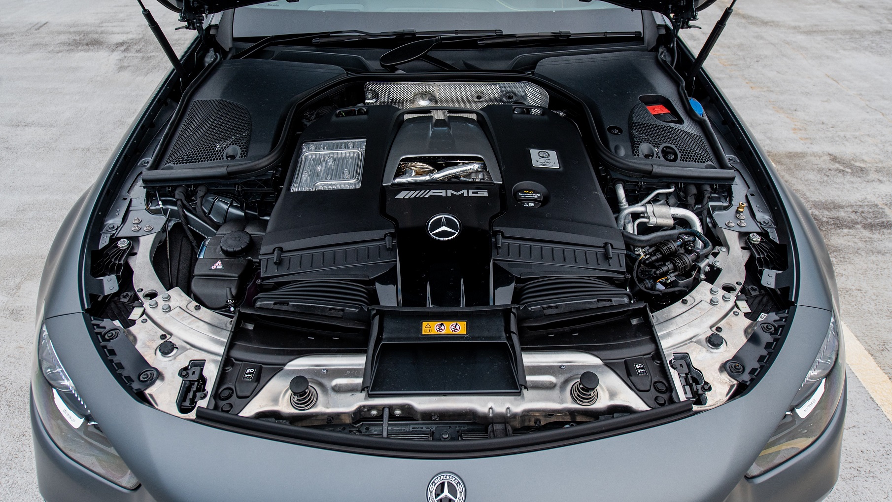 2021 Mercedes-AMG E63 S 4Matic+ engine