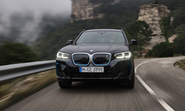 2021 BMW iX3 electric SUV charging